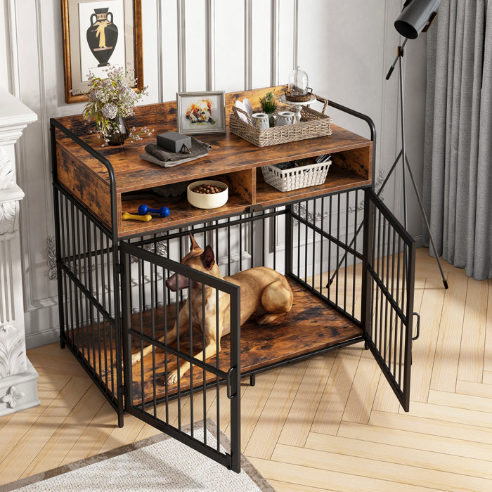 Tucker Murphy Pet™ Saudism Large Dog Crate Furniture, Dog Kennel Indoor